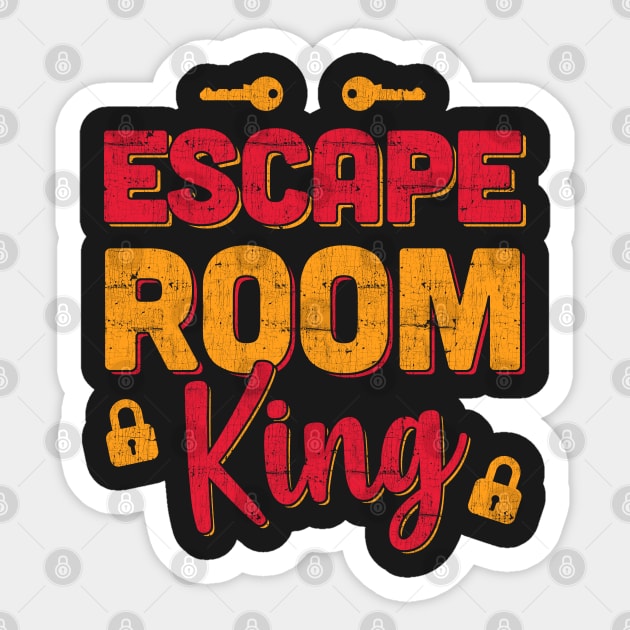 Escape Room King Puzzle Game Escaping Team graphic Sticker by theodoros20